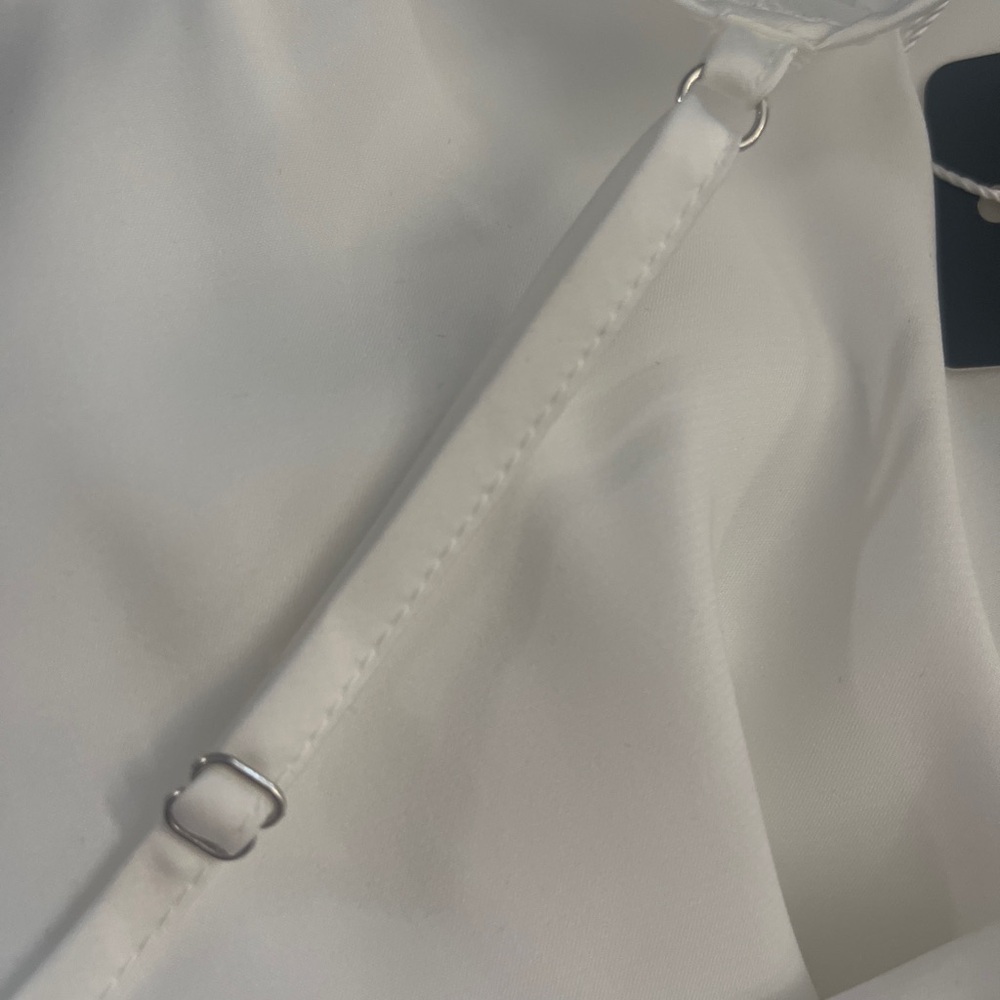 Ekouaer White Satin Camisole NWT Size Small - Picture 4 of 5